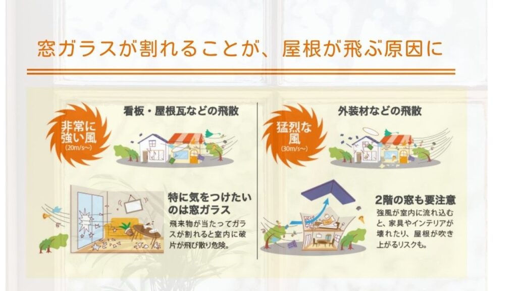 福山で多い台風による窓の被害とその原因